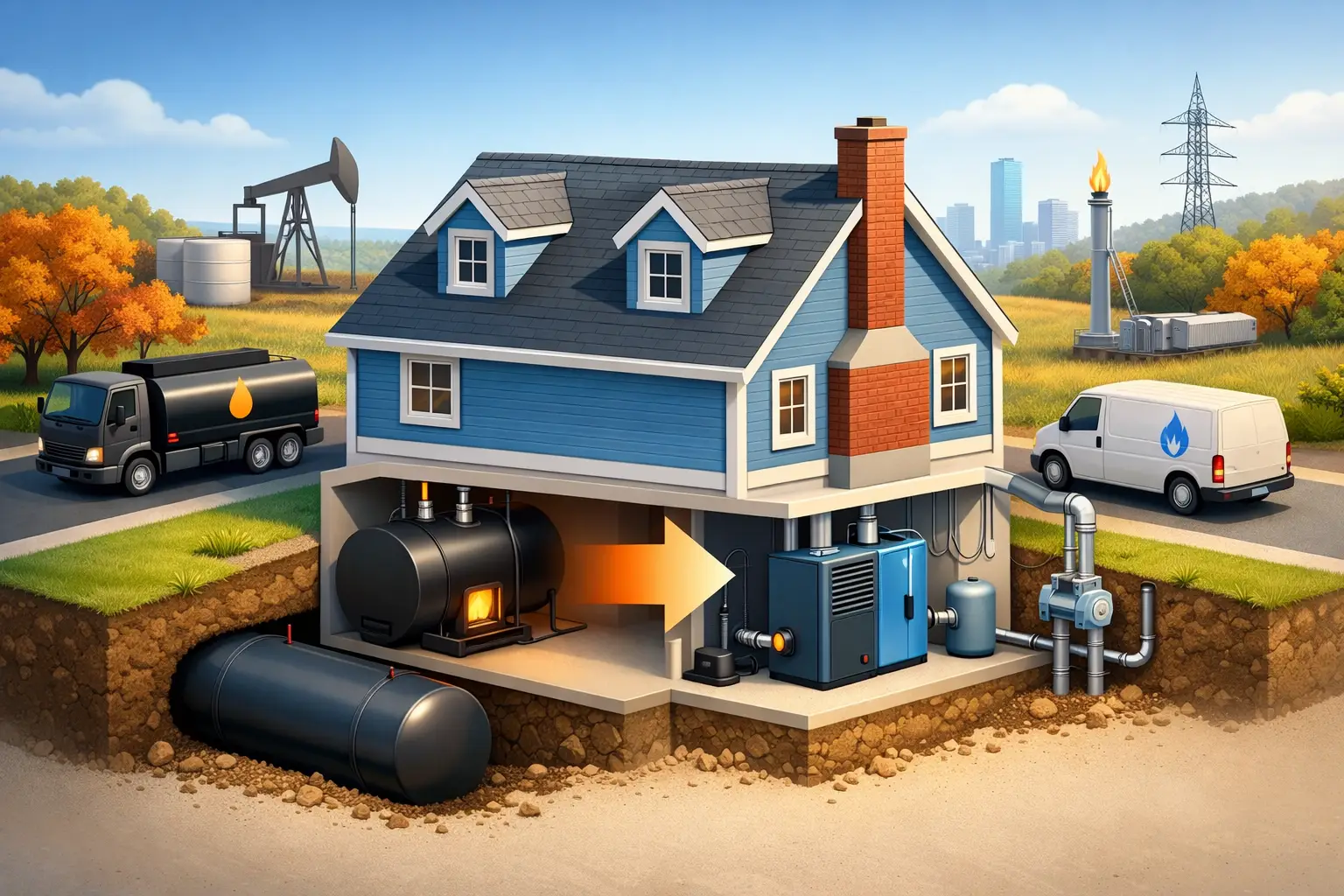 Oil to Gas Conversion for Massachusetts Homes