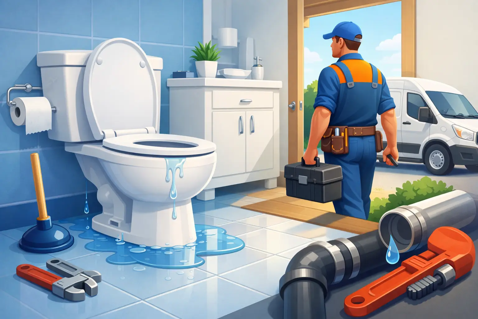 When to Call a Toilet Leak Repair Service