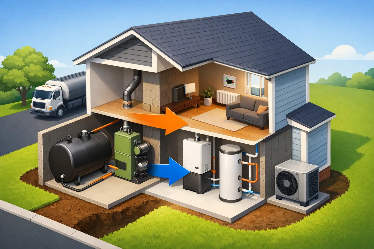 Oil Heating Conversion Example for Homeowners
