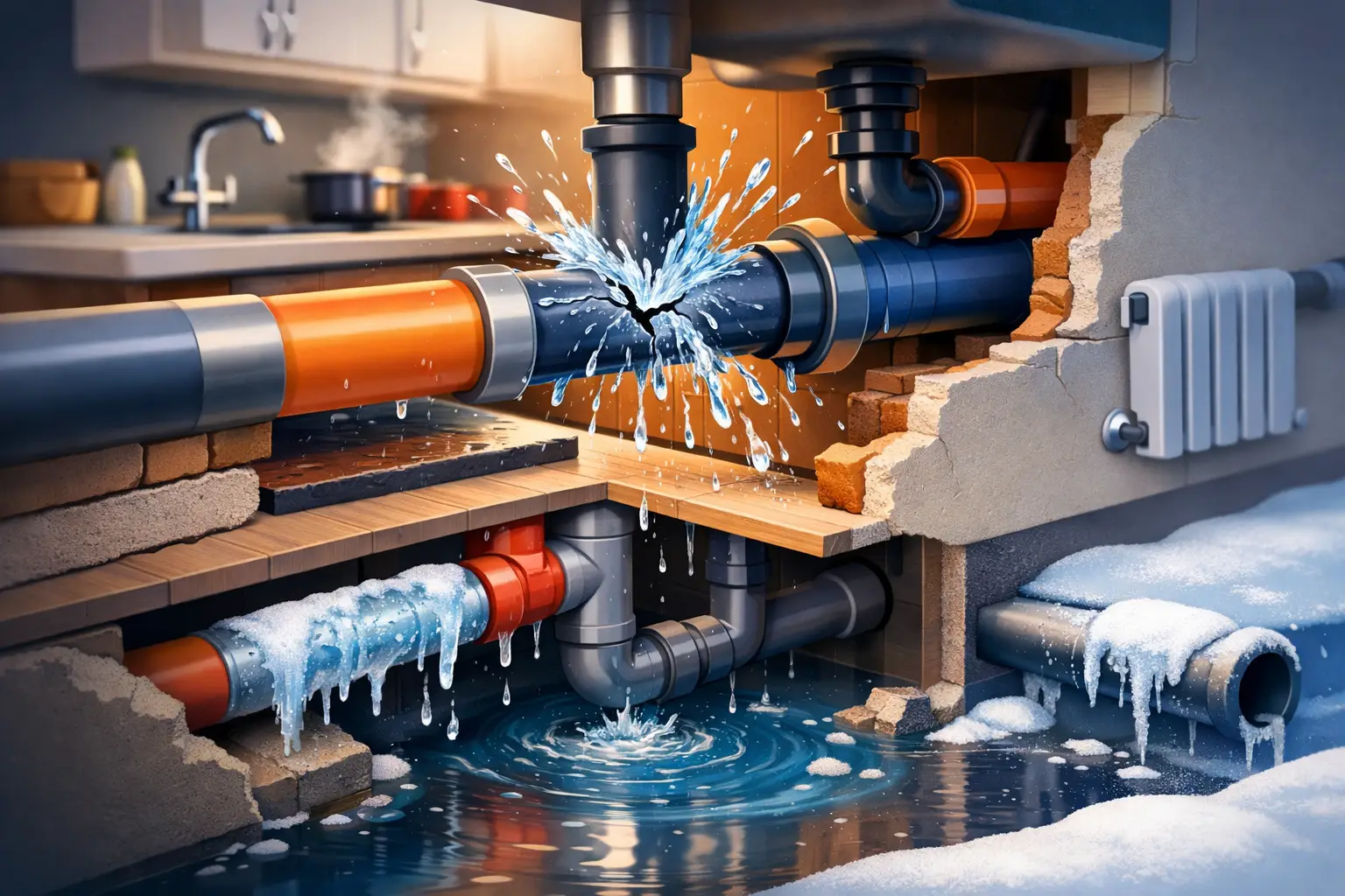 What Causes Pipes to Burst at Home?